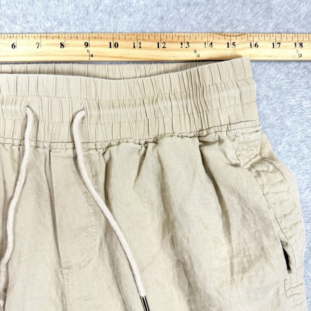 Quince Beige Wide Leg Linen Pants - Large - Picture 10 of 16